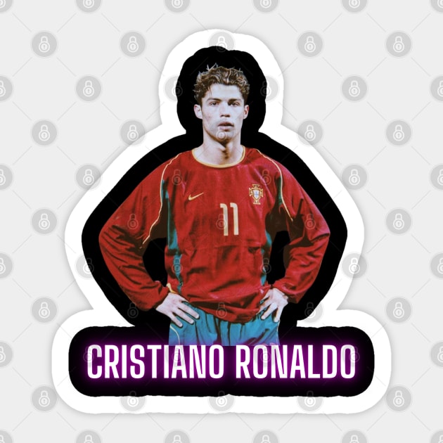 Cristiano Ronaldo teenage photograph Sticker by CreativeThink